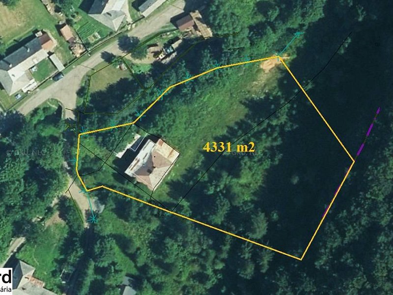 NÁDHERNÝ SLNEČNÝ POZEMOK POD LESOM, ZLATÁ BAŇA, 4331 m2