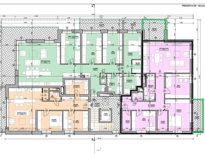 NAD KOVANCOM 4 IZBOVÝ BYT, 6.NP, 124,77m2;