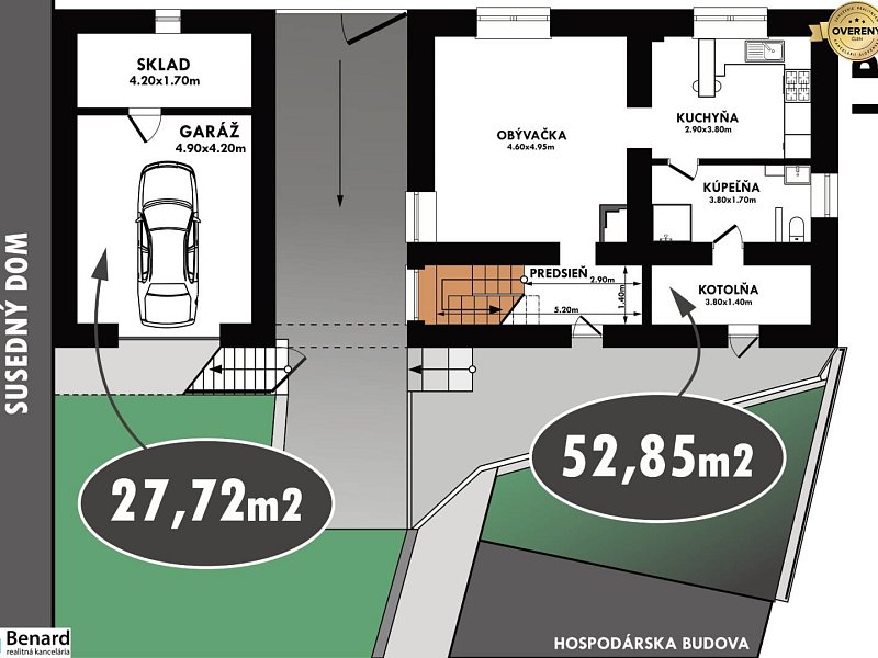 REZERVOVANÉ: Na predaj rodinný dom s krásnym pozemkom 