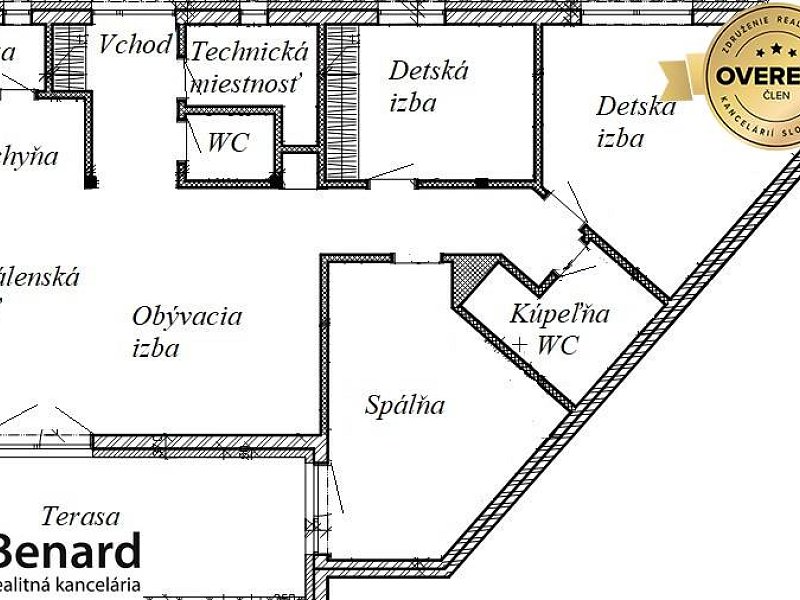 RODINNÝ DOM (4-IZB.), PREDAJ, POZEMOK 463 m2,  DULOVA VES, ČASŤ ČERGOV