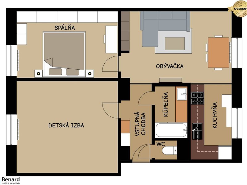 Na prenájom štýlový 3 - izb. byt (Košice - Sever)