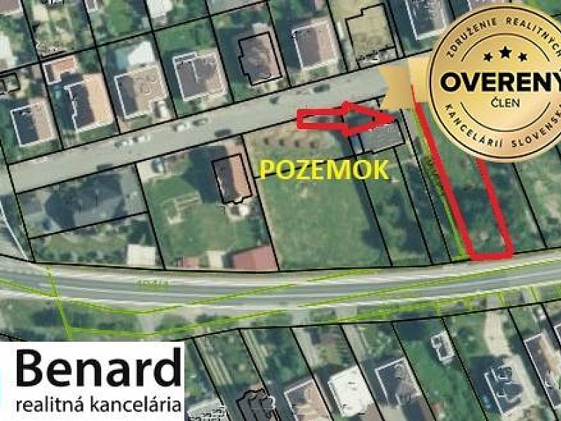 POZEMOK NA PREDAJ, 663M3, LADA, LEN 10 KM OD PREŠOVA