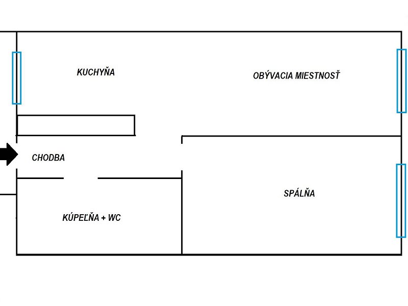 2 IZB. BYT, KOMPLETNE ZARIADENÝ, S VLASTNÝM PARK. STÁTIM a TERASOU