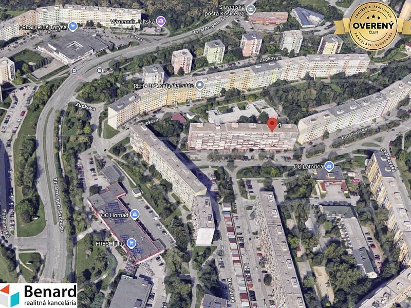 Na prenájom priestranný 3 - izbový byt, Krosnianska ul.