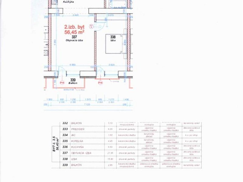 Luxusný 2 -izbový byt na prenájom