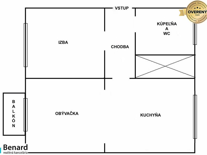 NA PRENÁJOM 2 IZBOVÝ BYT S BALKÓNOM, PREŠOV, UL. FR. KRÁĽA