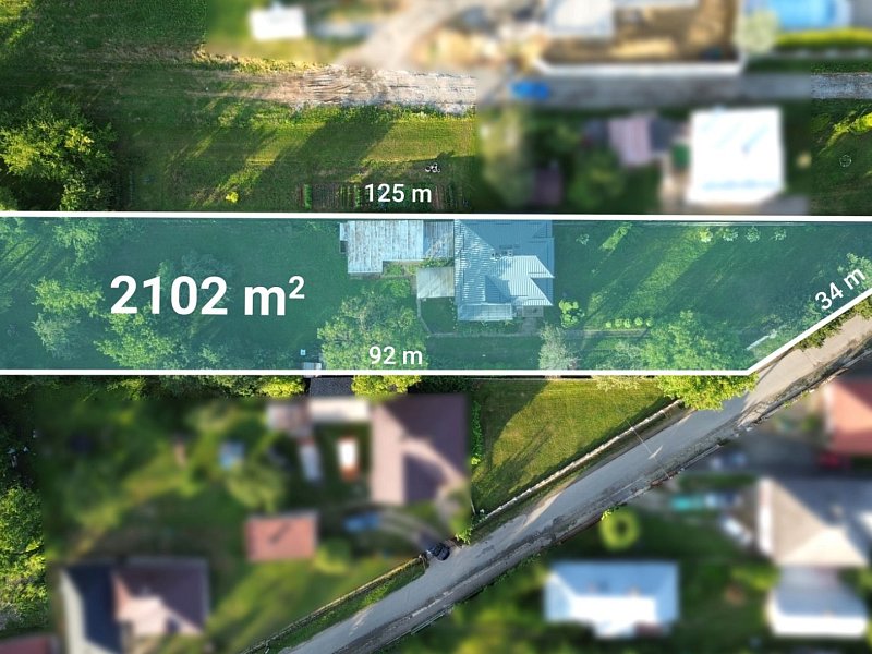 RODINNÝ DOM S VEĽKÝM POZEMKOM V OBCI TULČÍK, 2102 m2