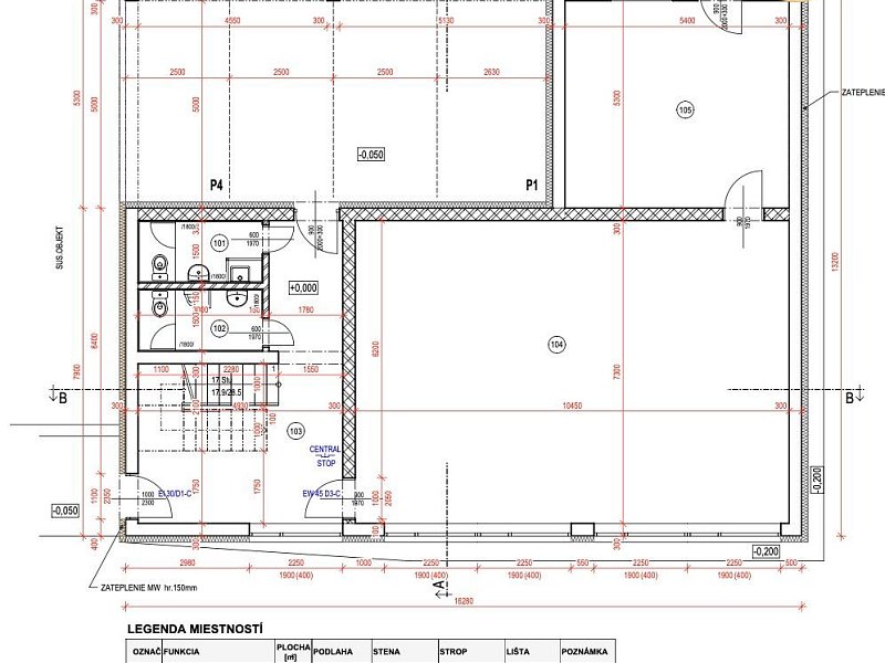 Nová 2-podlažná administratívno-obchodná budova – Lipany